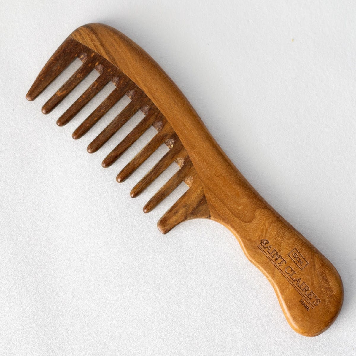 ST CLAIRE’S GUAIAC WOOD ANTI-FRIZZ DETANGLING COMB